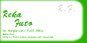 reka futo business card