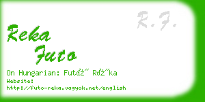 reka futo business card